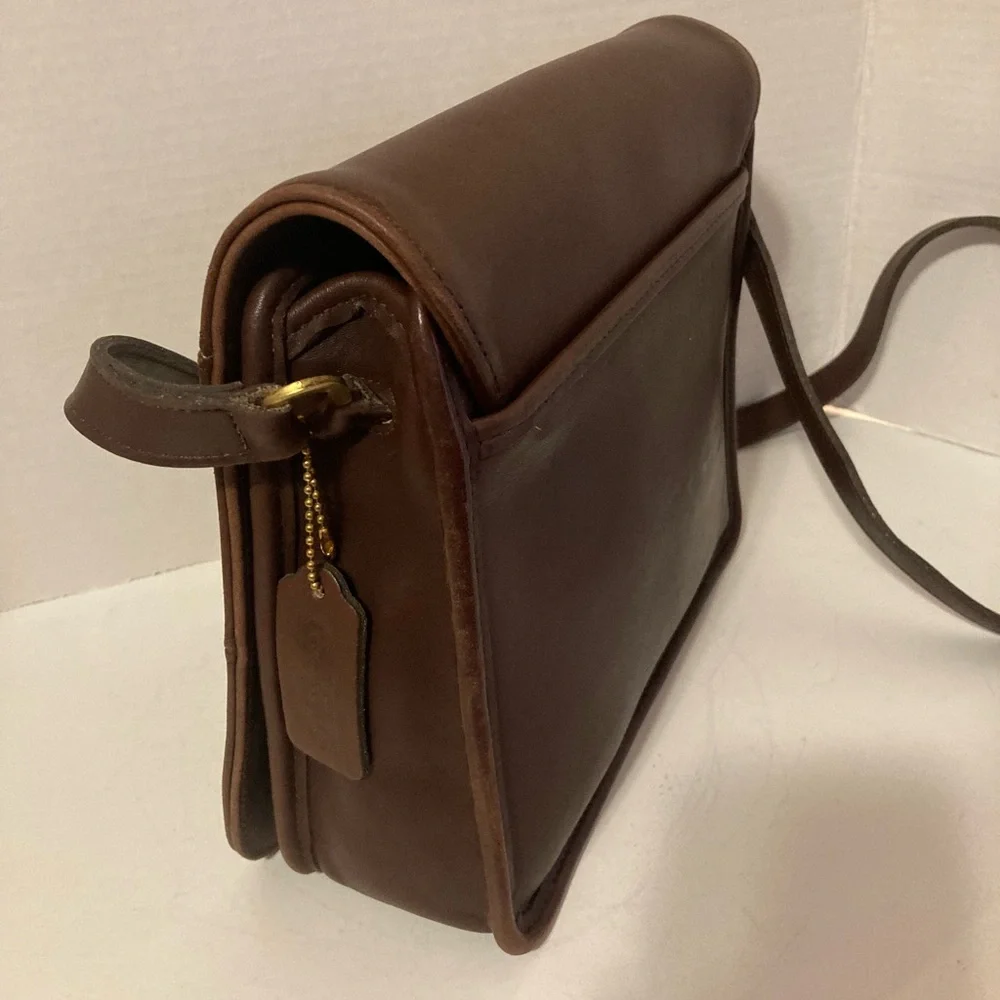 Coach Dark Brown Leather Tribeca Vintage Shoulder Bag - Picture 6 of 8